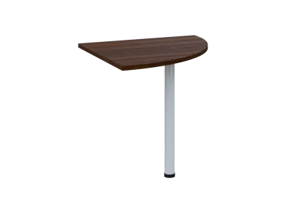 OS 28 - 8 deska spojovací, kovová podnož bílá, síla desky 25 mm, široká 800 mm, ořech královský