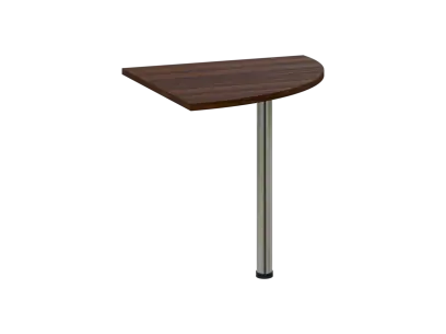 OS 28 - 8 deska spojovací, kovová podnož chrom, síla desky 25 mm, široká 800 mm, ořech královský