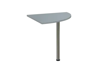 OS 28 - 8 deska spojovací, kovová podnož chrom, síla desky 25 mm, široká 800 mm, šedá