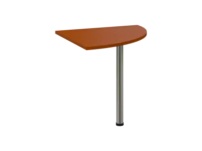 OS 28 - 8 deska spojovací, kovová podnož chrom, síla desky 25 mm, široká 800 mm, třešeň šumavská