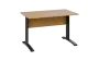 OPK 27 - 12 stůl kancelářský, kovová podnož černá, deska 25 mm, široký 1200 mm, javor horský