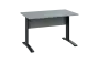 OPK 27 - 12 stůl kancelářský, kovová podnož černá, deska 25 mm, široký 1200 mm, šedá