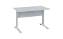 OPK 27 - 12 stůl kancelářský, kovová podnož bílá, deska 25 mm, široký 1200 mm, bílá
