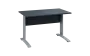 OPK 27 - 12 stůl kancelářský, kovová podnož stříbrná, deska 25 mm, široký 1200 mm, antracit