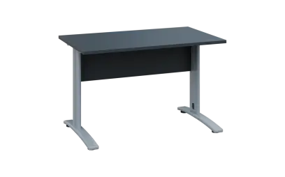 OPK 27 - 14 stůl kancelářský, kovová podnož stříbrná, deska 25 mm, široký 1400 mm, antracit OPK 27 - 14 stůl kancelářský, kovová podnož stříbrná, deska 25 mm, široký 1400 mm, antracit