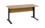 OPK 27 - 16 stůl kancelářský, kovová podnož černá, deska 25 mm, široký 1600 mm, javor horský
