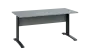 OPK 27 - 16 stůl kancelářský, kovová podnož černá, deska 25 mm, široký 1600 mm, šedá