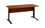 OPK 27 - 16 stůl kancelářský, kovová podnož černá, deska 25 mm, široký 1600 mm, třešeň šumavská