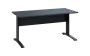 OPK 27 - 16 stůl kancelářský, kovová podnož černá, deska 25 mm, široký 1600 mm, antracit