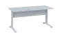 OPK 27 - 16 stůl kancelářský, kovová podnož bílá, deska 25 mm, široký 1600 mm, bílá