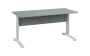 OPK 27 - 16 stůl kancelářský, kovová podnož bílá, deska 25 mm, široký 1600 mm, šedá