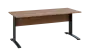 OPK 27 - 18 stůl kancelářský, kovová podnož černá, deska 25 mm, široký 1800 mm, dub bardolino