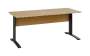 OPK 27 - 18 stůl kancelářský, kovová podnož černá, deska 25 mm, široký 1800 mm, javor horský