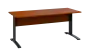 OPK 27 - 18 stůl kancelářský, kovová podnož černá, deska 25 mm, široký 1800 mm, třešeň šumavská