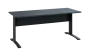 OPK 27 - 18 stůl kancelářský, kovová podnož černá, deska 25 mm, široký 1800 mm, antracit
