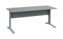 OPK 27 - 18 stůl kancelářský, kovová podnož stříbrná, deska 25 mm, široký 1800 mm, šedá