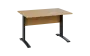 OPK 28 - 12 stůl kancelářský, kovová podnož černá, deska 25 mm, široký 1200 mm, javor horský