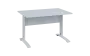 OPK 28 - 12 stůl kancelářský, kovová podnož bílá, deska 25 mm, široký 1200 mm, bílá