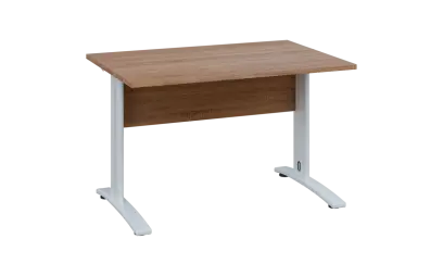 OPK 28 - 12 stůl kancelářský, kovová podnož bílá, deska 25 mm, široký 1200 mm, dub bardolino OPK 28 - 12 stůl kancelářský, kovová podnož bílá, deska 25 mm, široký 1200 mm, dub bardolino