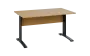 OPK 28 - 14 stůl kancelářský, kovová podnož černá, deska 25 mm, široký 1400 mm, javor horský