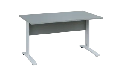 OPK 28 - 14 stůl kancelářský, kovová podnož bílá, deska 25 mm, široký 1400 mm, šedá OPK 28 - 14 stůl kancelářský, kovová podnož bílá, deska 25 mm, široký 1400 mm, šedá