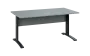 OPK 28 - 16 stůl kancelářský, kovová podnož černá, deska 25 mm, široký 1600 mm, šedá