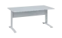 OPK 28 - 16 stůl kancelářský, kovová podnož bílá, deska 25 mm, široký 1600 mm, bílá