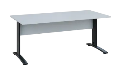 OPK 28 - 18 stůl kancelářský, kovová podnož černá, deska 25 mm, široký 1800 mm, bílá OPK 28 - 18 stůl kancelářský, kovová podnož černá, deska 25 mm, široký 1800 mm, bílá