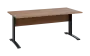 OPK 28 - 18 stůl kancelářský, kovová podnož černá, deska 25 mm, široký 1800 mm, dub bardolino
