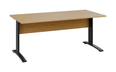 OPK 28 - 18 stůl kancelářský, kovová podnož černá, deska 25 mm, široký 1800 mm, javor horský OPK 28 - 18 stůl kancelářský, kovová podnož černá, deska 25 mm, široký 1800 mm, javor horský
