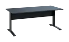 OPK 28 - 18 stůl kancelářský, kovová podnož černá, deska 25 mm, široký 1800 mm, antracit