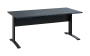 OPK 28 - 18 stůl kancelářský, kovová podnož černá, deska 25 mm, široký 1800 mm, antracit