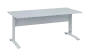 OPK 28 - 18 stůl kancelářský, kovová podnož bílá, deska 25 mm, široký 1800 mm, bílá