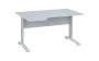ORK 28 - 144 stůl kancelářský, rohový, levý, kovová podnož bílá, deska 25 mm, široký 1400 mm, bílá