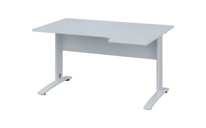 ORK 28 - 144 stůl kancelářský, rohový, pravý, kovová podnož bílá, deska 25 mm, široký 1400 mm, bílá ORK 28 - 144 stůl kancelářský, rohový, pravý, kovová podnož bílá, deska 25 mm, široký 1400 mm, bílá