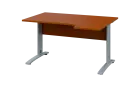 ORK 28 - 144 stůl kancelářský, rohový, pravý, kovová podnož stříbrná, deska 25 mm, široký 1400 mm, t