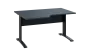 ORK 28 - 146 stůl kancelářský, rohový, levý, kovová podnož černá, deska 25 mm, široký 1400 mm, antracit