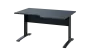 ORK 28 - 146 stůl kancelářský, rohový, pravý, kovová podnož černá, deska 25 mm, široký 1400 mm, antracit