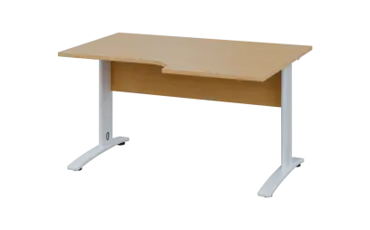 ORK 28 - 146 stůl kancelářský, rohový, pravý, kovová podnož bílá, deska 25 mm, široký 1400 mm, javor ORK 28 - 146 stůl kancelářský, rohový, pravý, kovová podnož bílá, deska 25 mm, široký 1400 mm, javor horský