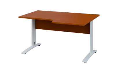 ORK 28 - 146 stůl kancelářský, rohový, pravý, kovová podnož bílá, deska 25 mm, široký 1400 mm, třeše ORK 28 - 146 stůl kancelářský, rohový, pravý, kovová podnož bílá, deska 25 mm, široký 1400 mm, třešeň šumavská