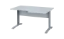 ORK 28 - 146 stůl kancelářský, rohový, pravý, kovová podnož stříbrná, deska 25 mm, široký 1400 mm, bílá