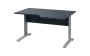 ORK 28 - 146 stůl kancelářský, rohový, pravý, kovová podnož stříbrná, deska 25 mm, široký 1400 mm, antracit