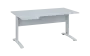 ORK 28 - 164 stůl kancelářský, rohový, levý, kovová podnož bílá, deska 25 mm, široký 1600 mm, bílá