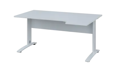 ORK 28 - 164 stůl kancelářský, rohový, pravý, kovová podnož bílá, deska 25 mm, široký 1600 mm, bílá ORK 28 - 164 stůl kancelářský, rohový, pravý, kovová podnož bílá, deska 25 mm, široký 1600 mm, bílá