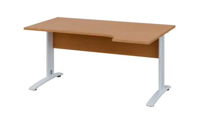 ORK 28 - 164 stůl kancelářský, rohový, pravý, kovová podnož bílá, deska 25 mm, široký 1600 mm, buk r ORK 28 - 164 stůl kancelářský, rohový, pravý, kovová podnož bílá, deska 25 mm, široký 1600 mm, buk royal