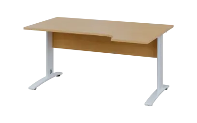 ORK 28 - 164 stůl kancelářský, rohový, pravý, kovová podnož bílá, deska 25 mm, široký 1600 mm, javor ORK 28 - 164 stůl kancelářský, rohový, pravý, kovová podnož bílá, deska 25 mm, široký 1600 mm, javor horský