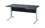 ORK 28 - 164 stůl kancelářský, rohový, pravý, kovová podnož bílá, deska 25 mm, široký 1600 mm, antracit