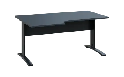 ORK 28 - 166 stůl kancelářský, rohový, levý, kovová podnož černá, deska 25 mm, široký 1600 mm, antra ORK 28 - 166 stůl kancelářský, rohový, levý, kovová podnož černá, deska 25 mm, široký 1600 mm, antracit
