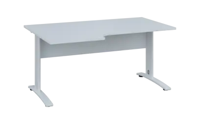 ORK 28 - 166 stůl kancelářský, rohový, levý, kovová podnož bílá, deska 25 mm, široký 1600 mm, bílá ORK 28 - 166 stůl kancelářský, rohový, levý, kovová podnož bílá, deska 25 mm, široký 1600 mm, bílá