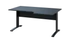 ORK 28 - 166 stůl kancelářský, rohový, pravý, kovová podnož černá, deska 25 mm, široký 1600 mm, antr